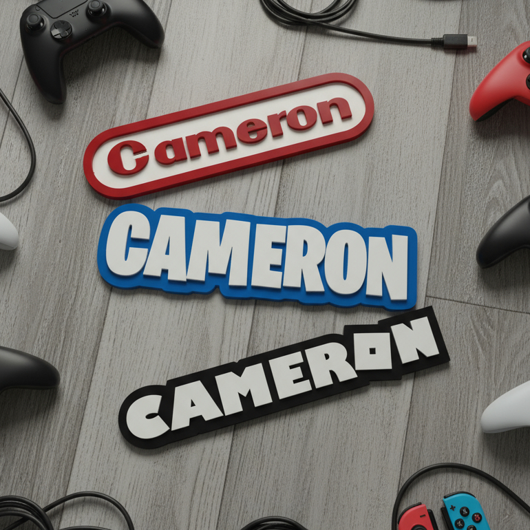 Video Game Inspired Name Signs