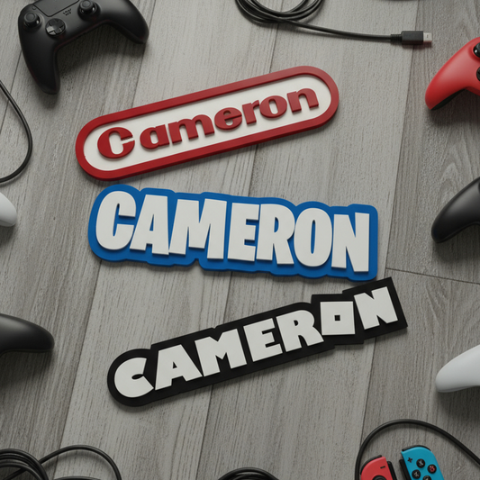 Video Game Inspired Name Signs